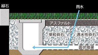 ベストコンディションを維持する優れた水捌け性能